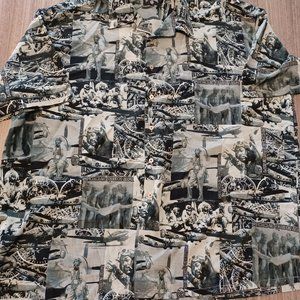 Vintage Rocawear Tuskegee Airmen Hawaiian Streetwear Shirt Men's 3XL